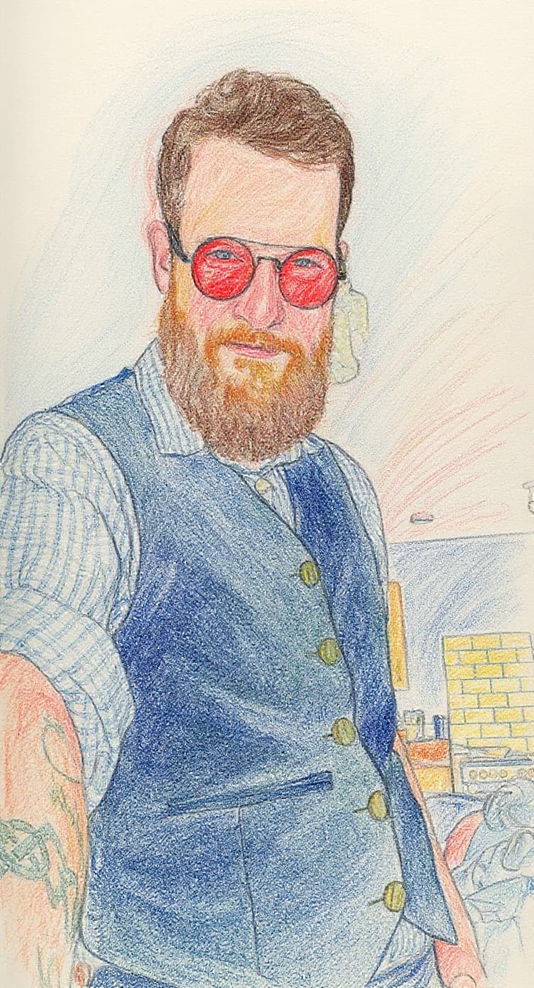 Transform image to sketch art style