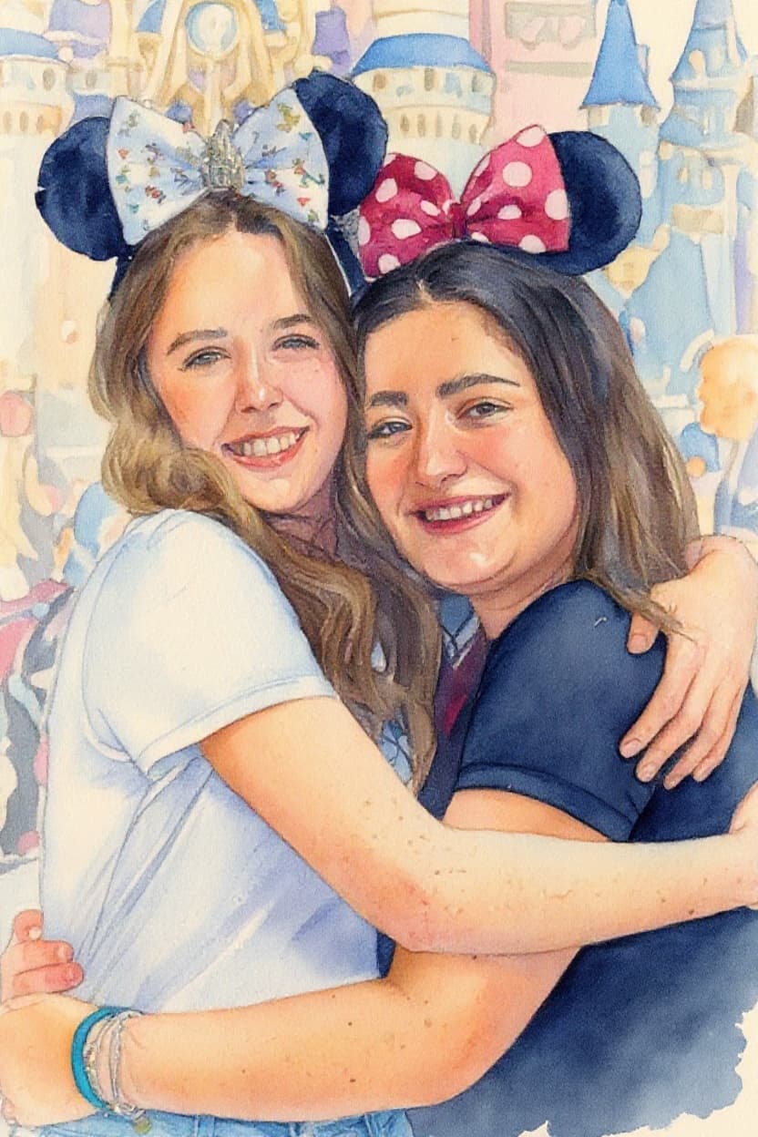 Transform image to watercolor art style