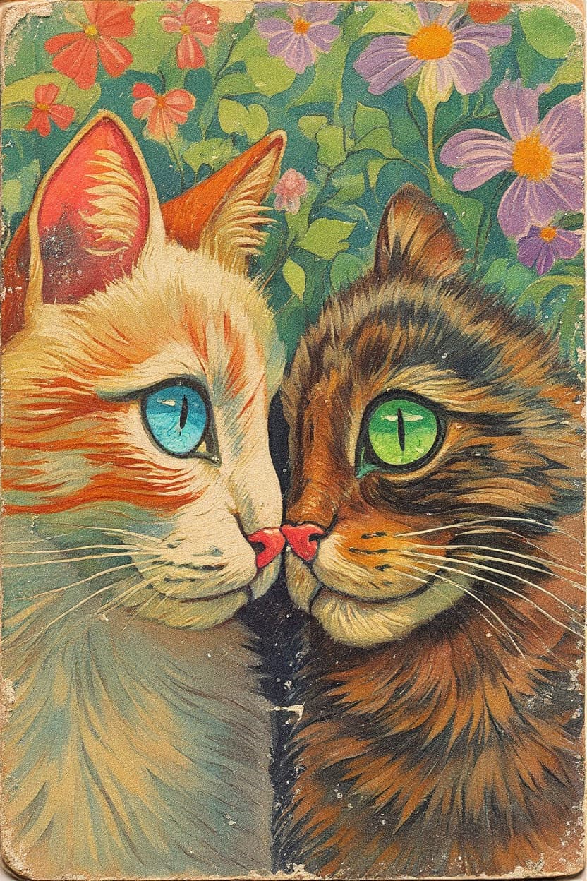 Transform image to vintage art style