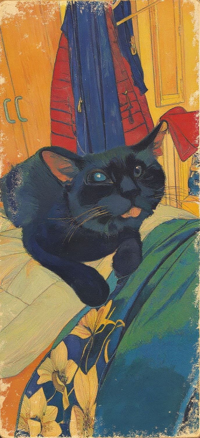 Transform image to vintage art style