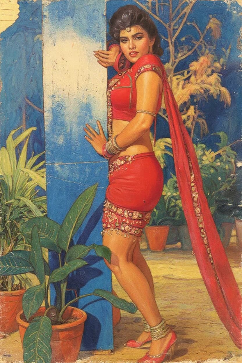 Transform image to vintage art style