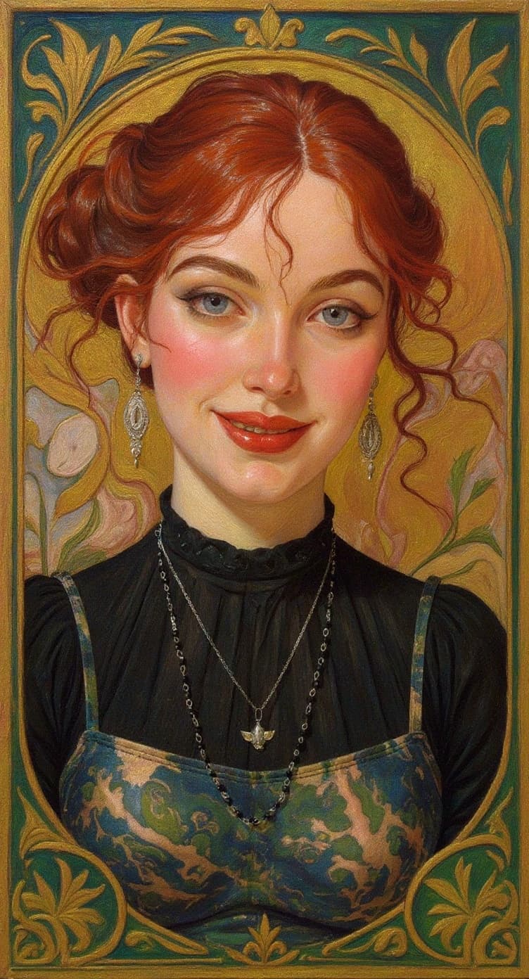 Transform image to art-nouveau art style
