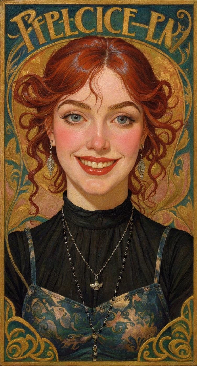 Transform image to art-nouveau art style