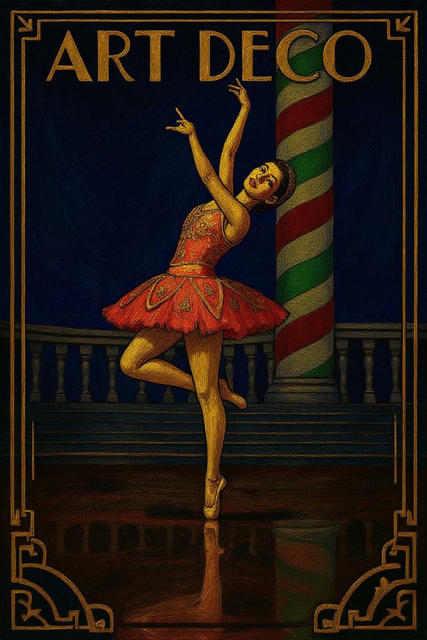 Transform image to art-deco art style