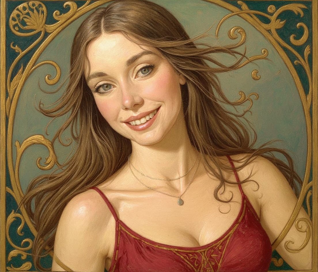 Transform image to art-nouveau art style