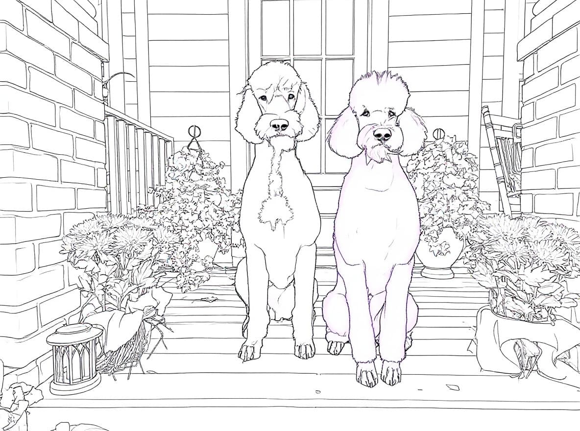 Transform image to line-art art style