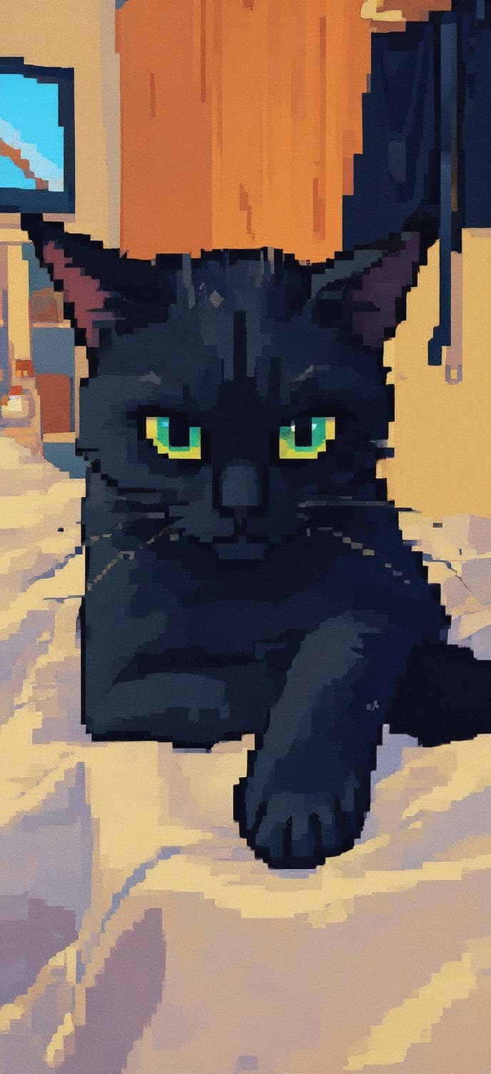 Transform image to pixel-art art style