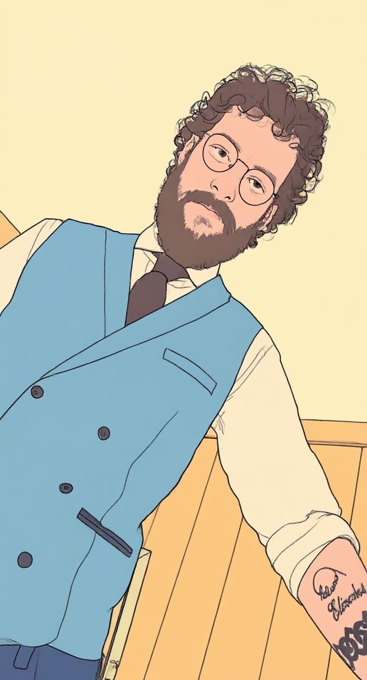 Transform image to line-art art style