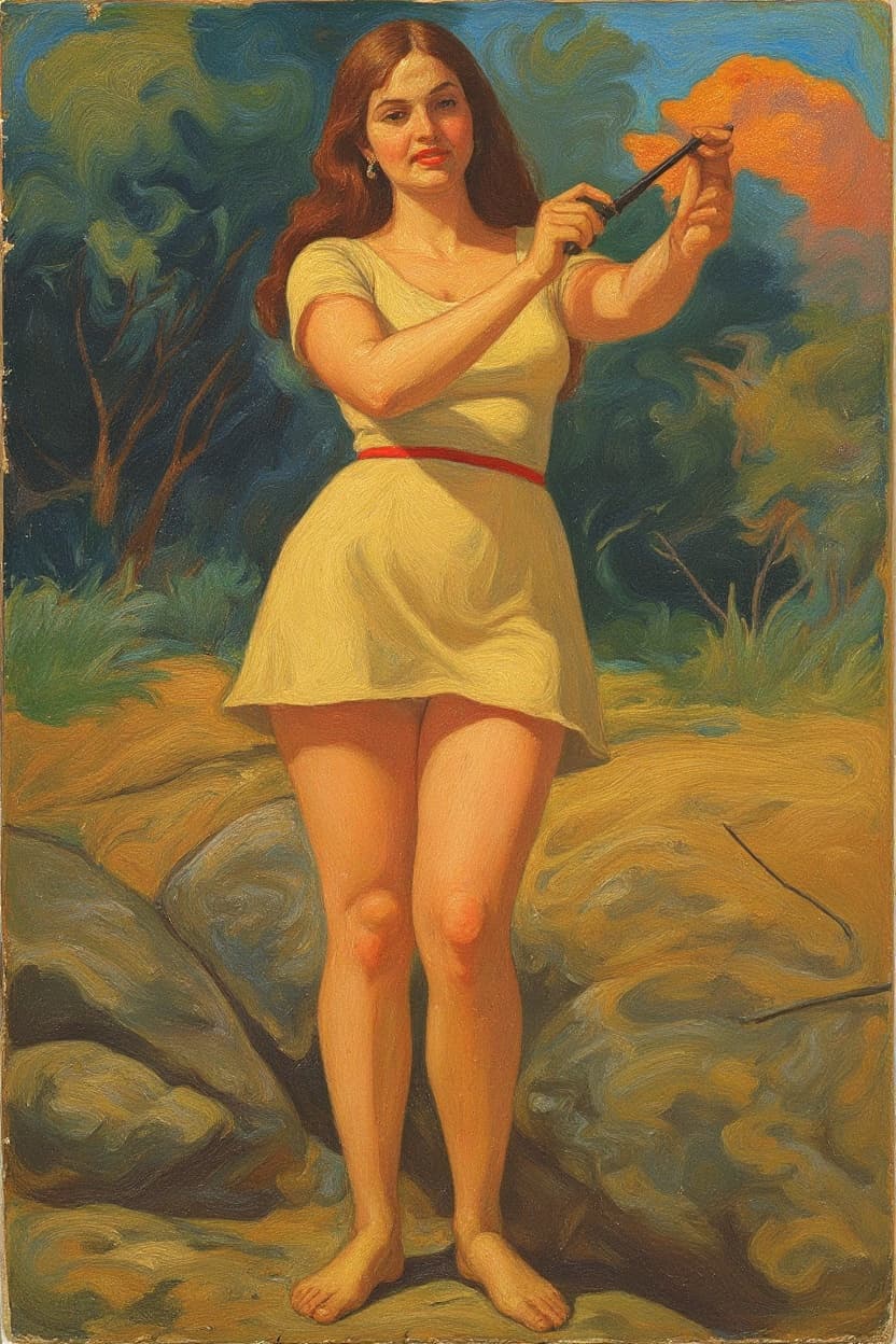 Transform image to vintage art style