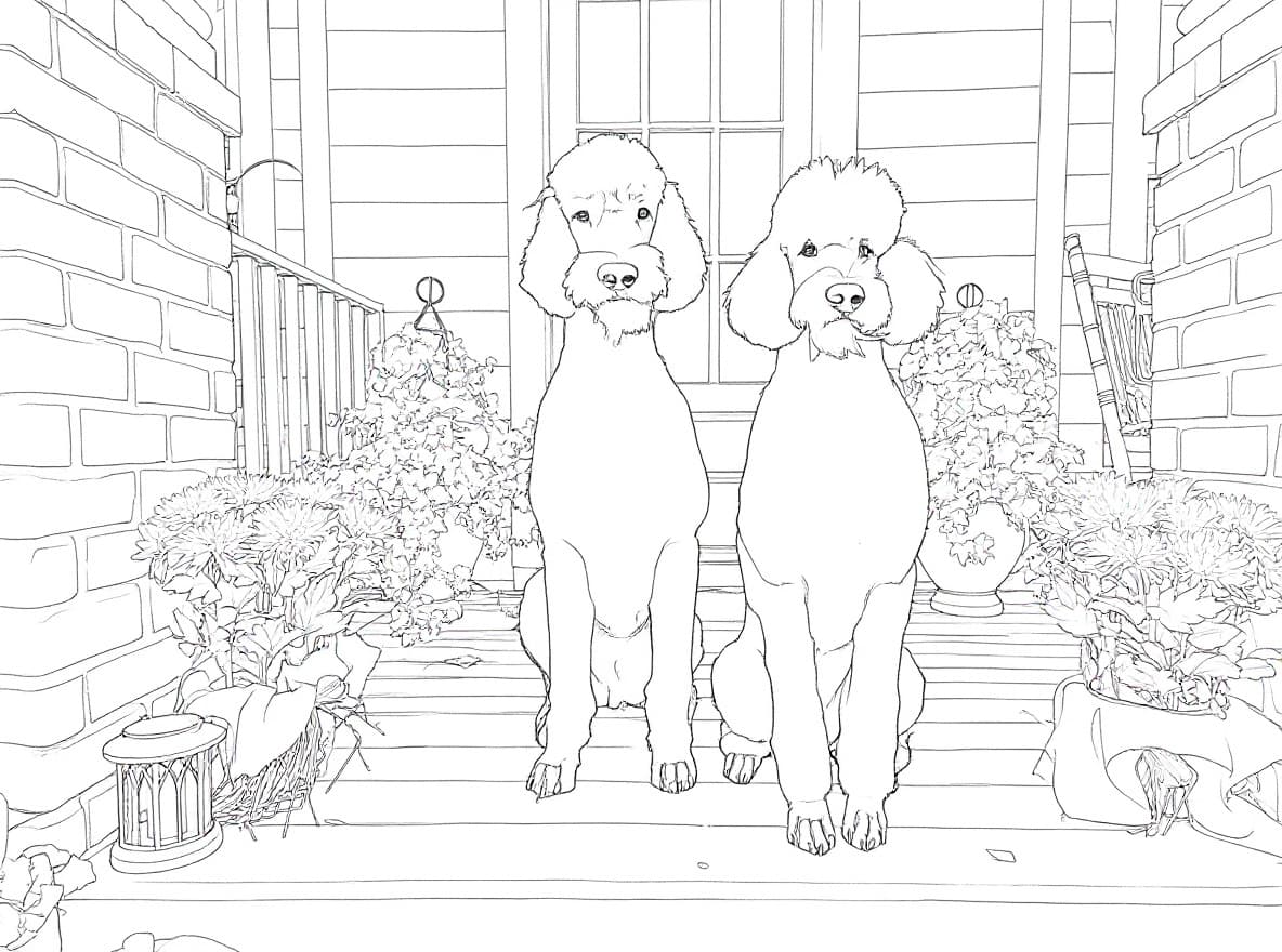 Transform image to line-art art style