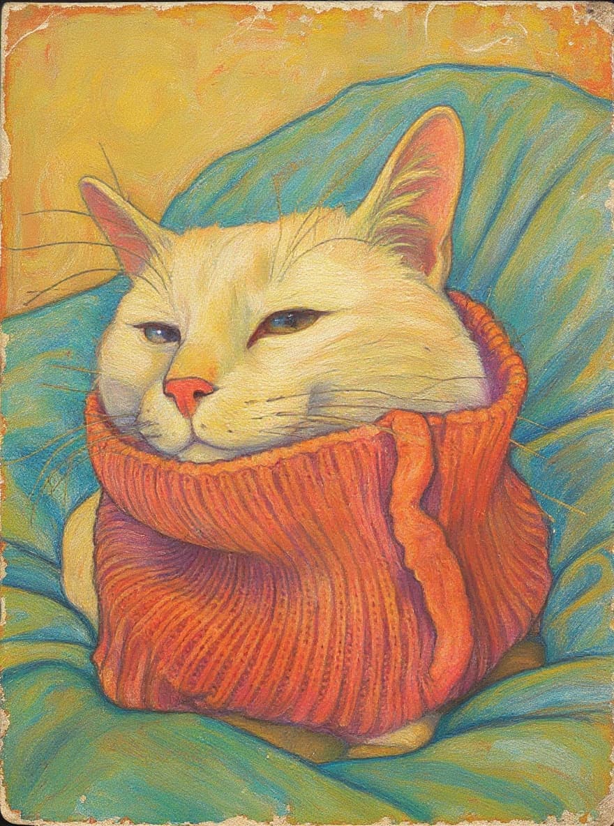 Transform image to vintage art style