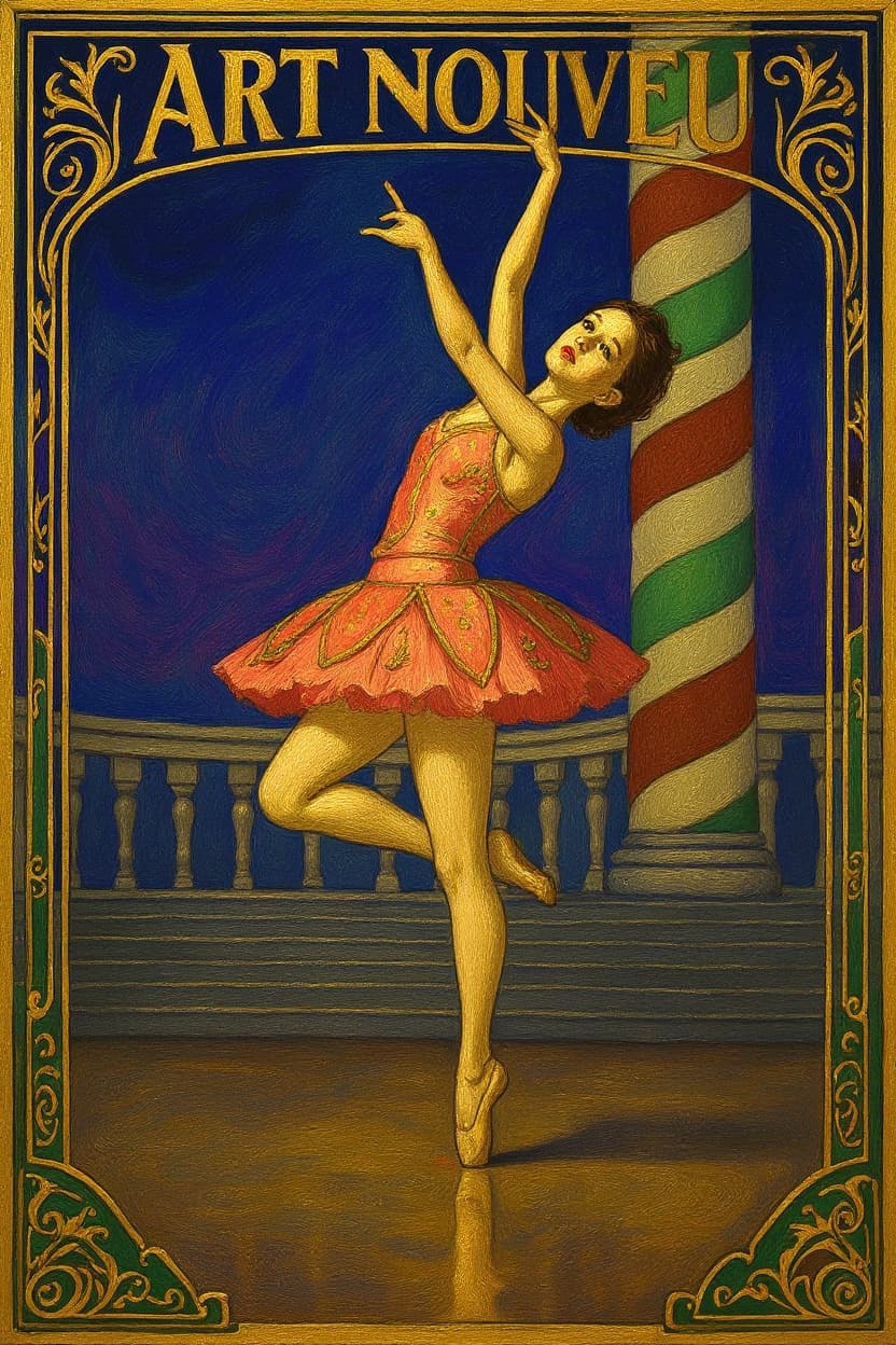 Transform image to art-nouveau art style