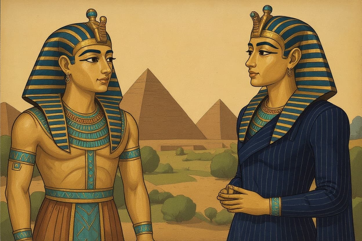 Transform image to egyptian art style