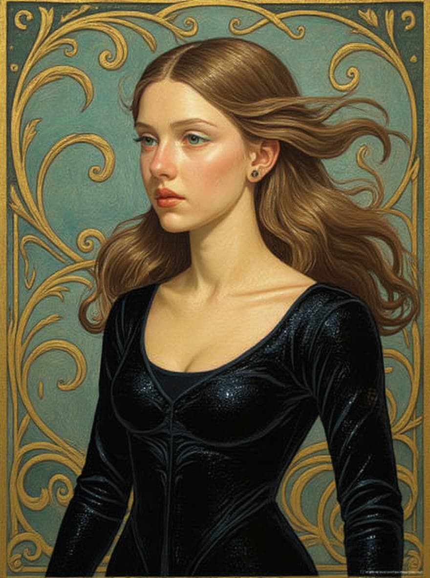 Transform image to art-nouveau art style