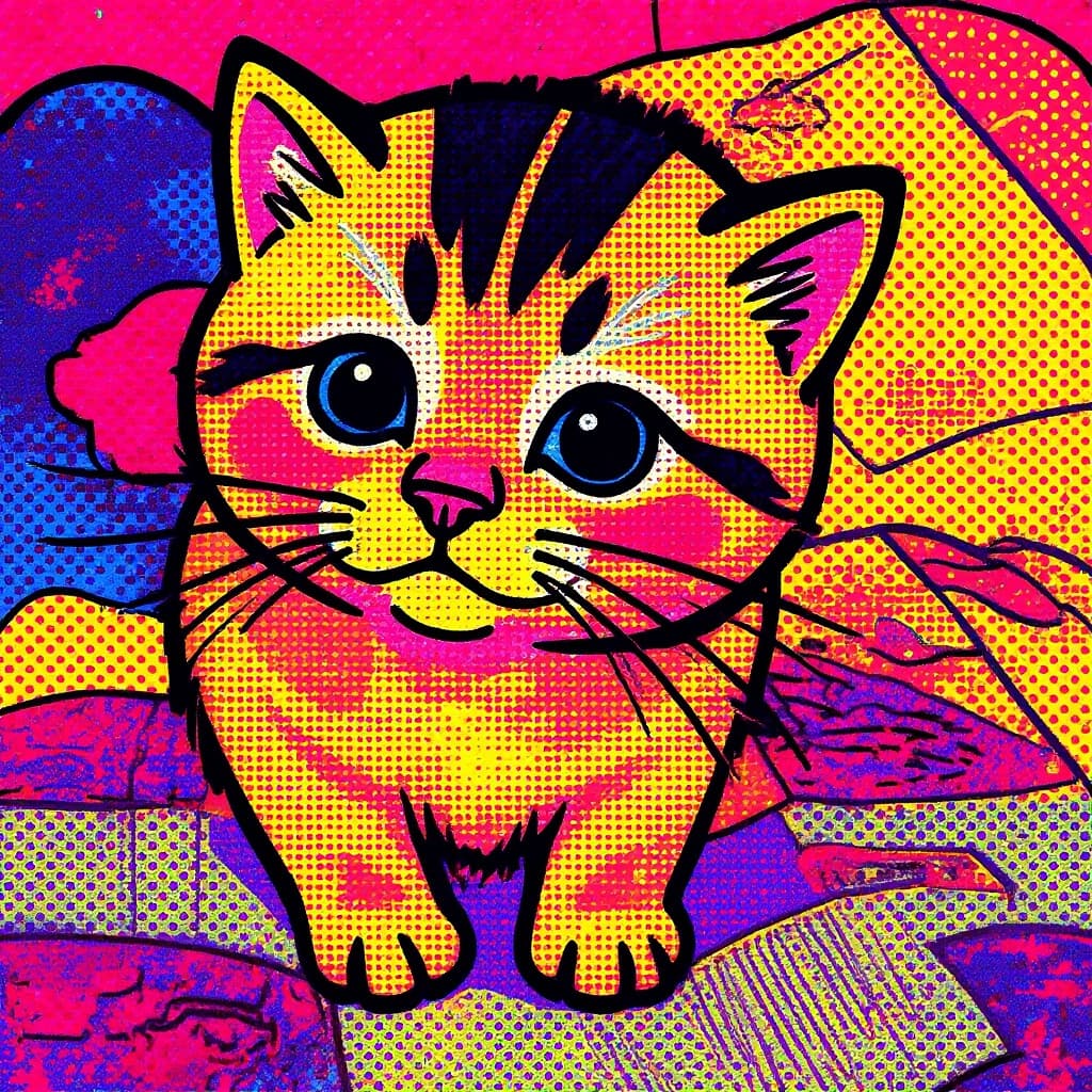 Transform image to pop-art art style