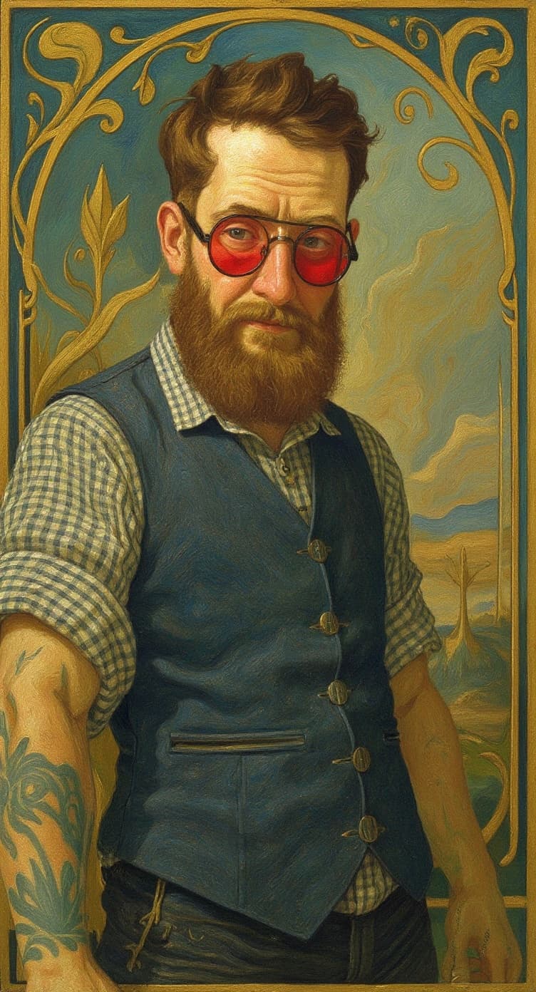 Transform image to art-nouveau art style