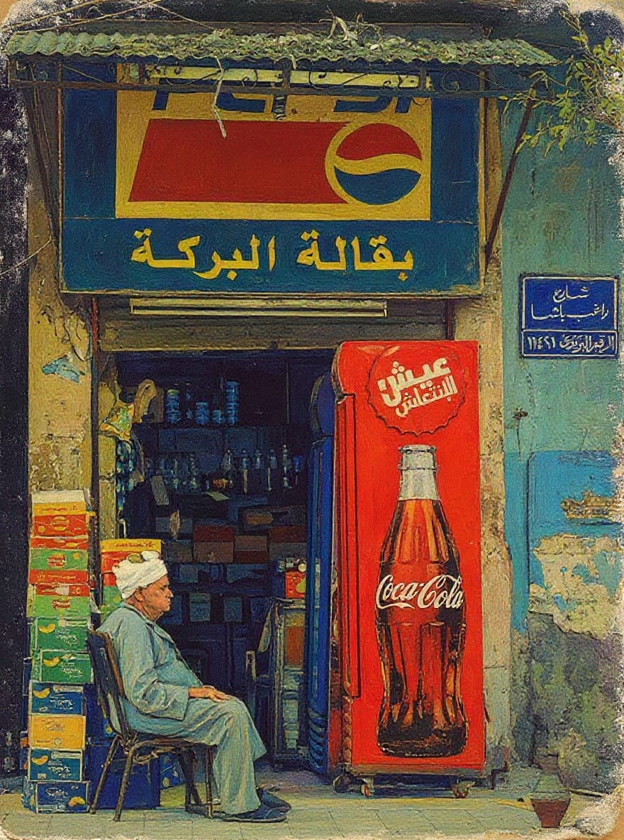 Transform image to vintage art style