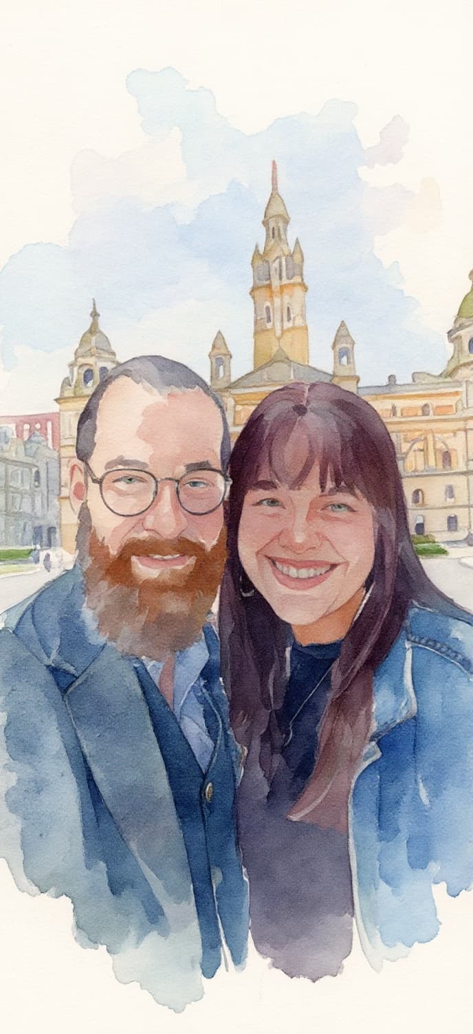 Transform image to watercolor art style