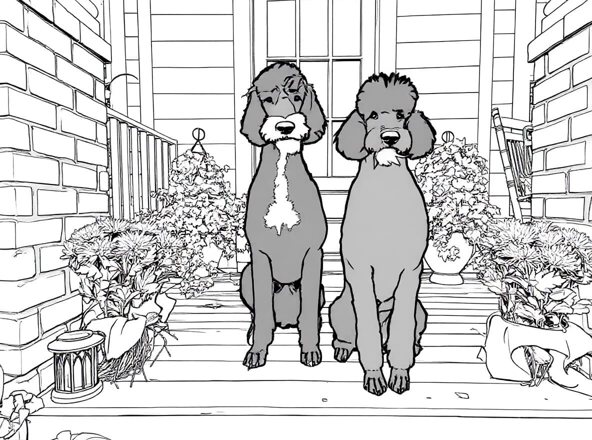 Transform image to line-art art style