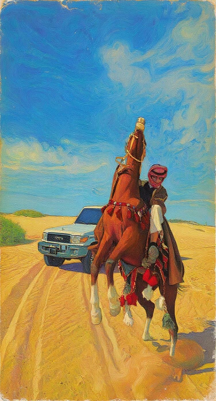Transform image to vintage art style