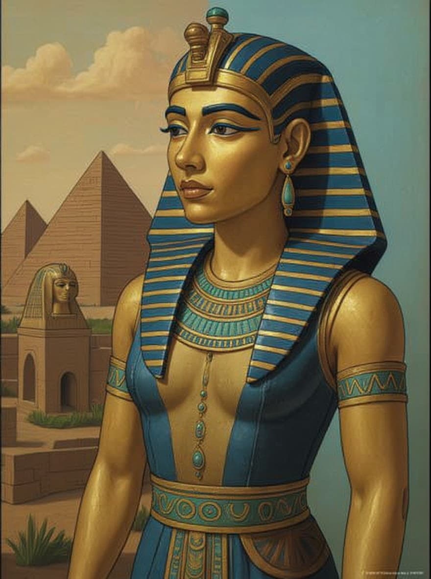 Transform image to egyptian art style
