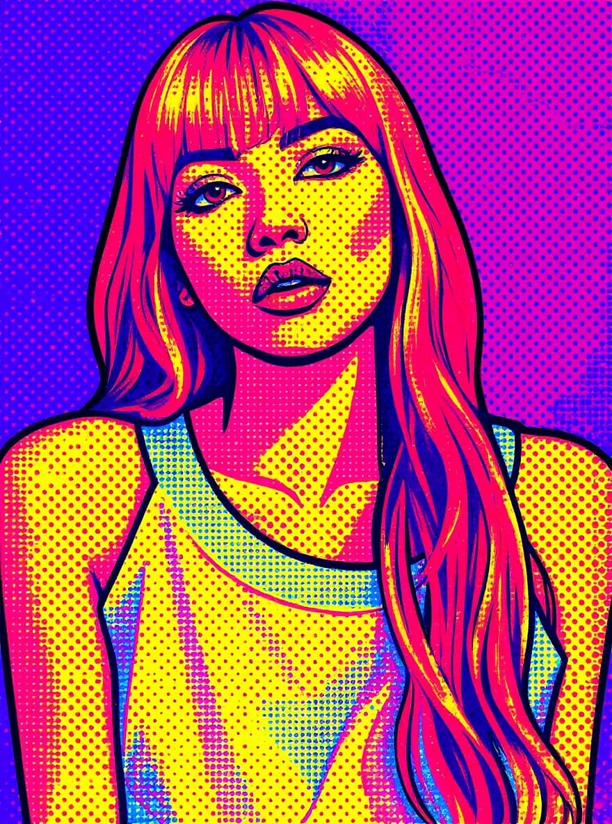 Transform image to pop-art art style