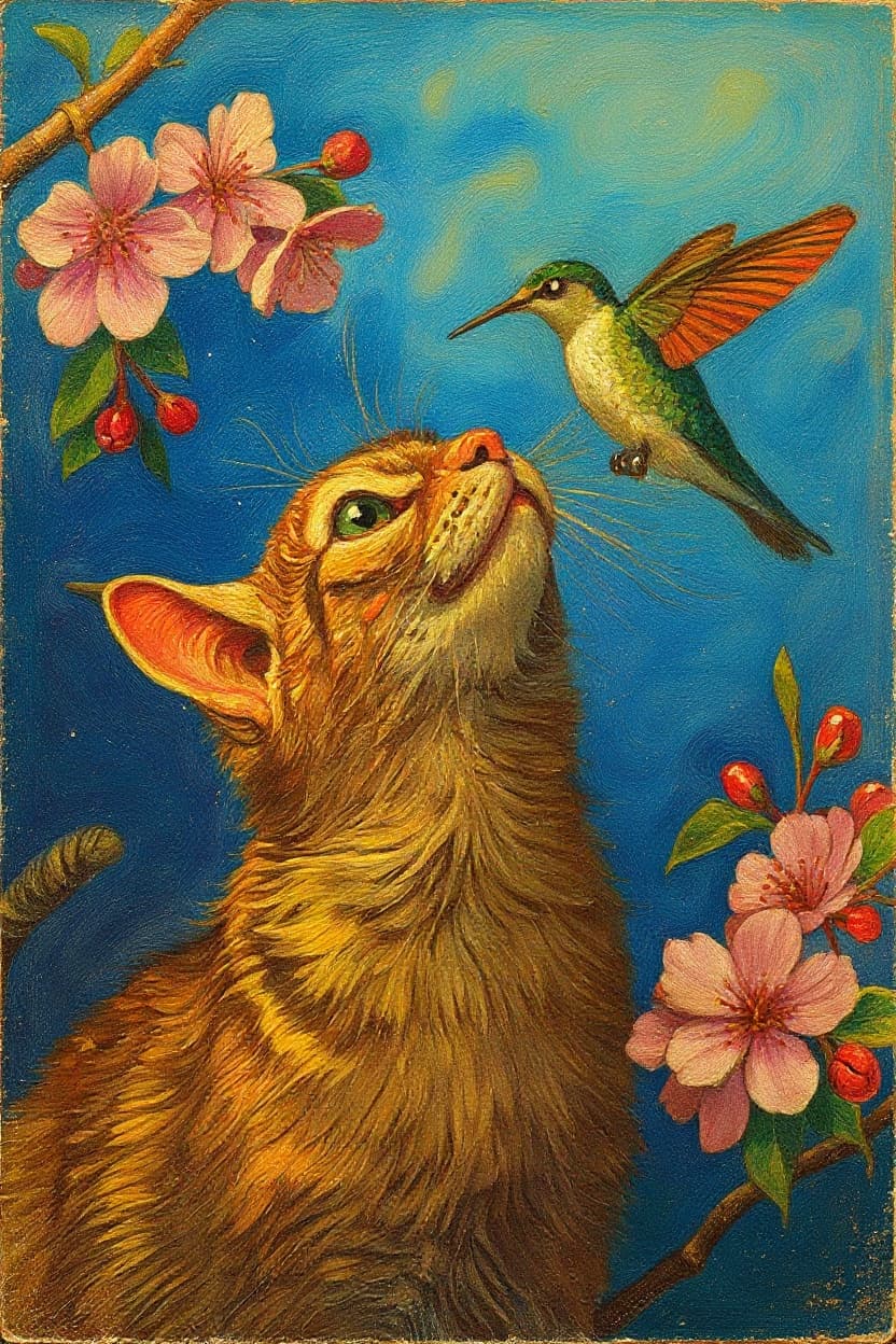 Transform image to vintage art style