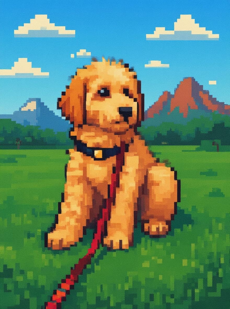 Transform image to pixel-art art style