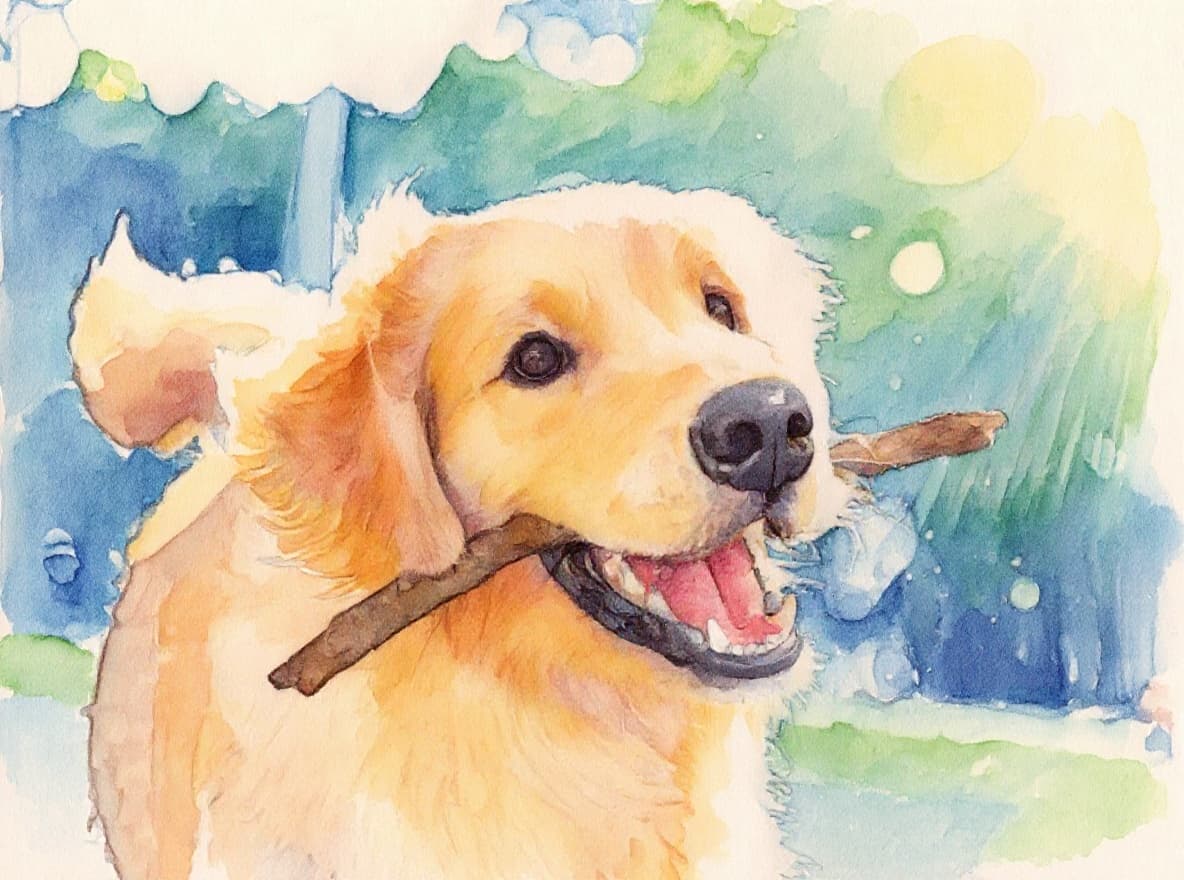 Transform image to watercolor art style