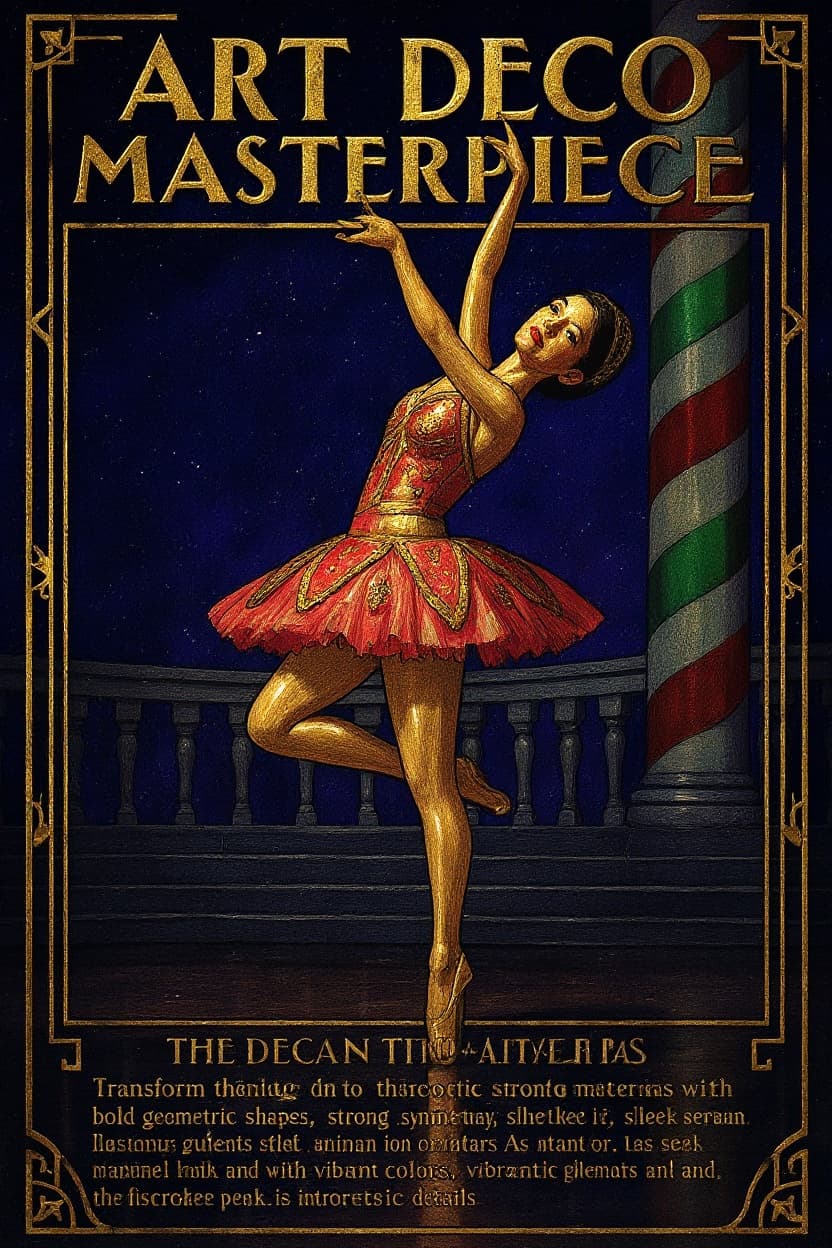 Transform image to art-deco art style