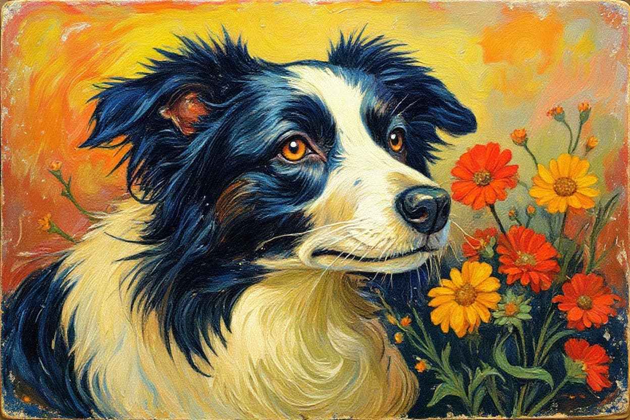 Transform image to vintage art style