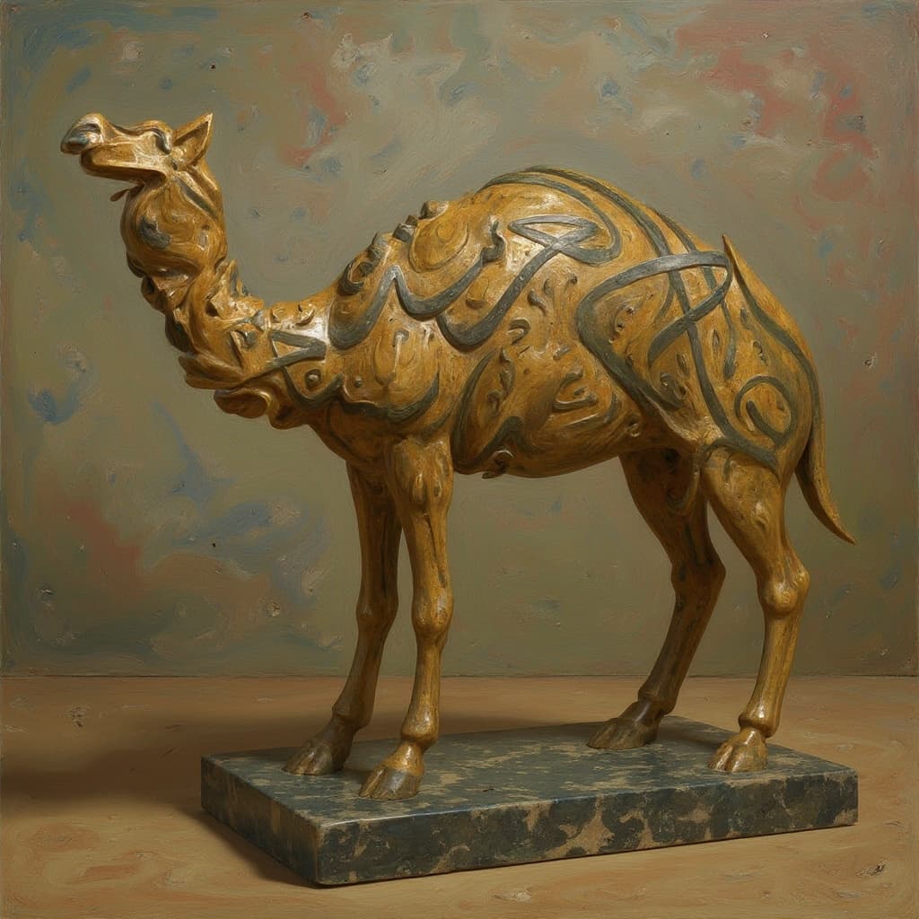 Transform image to sculpture art style