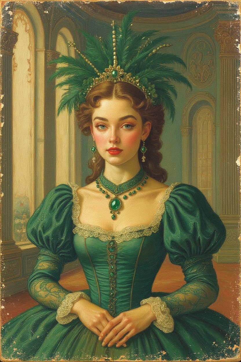 Transform image to vintage art style