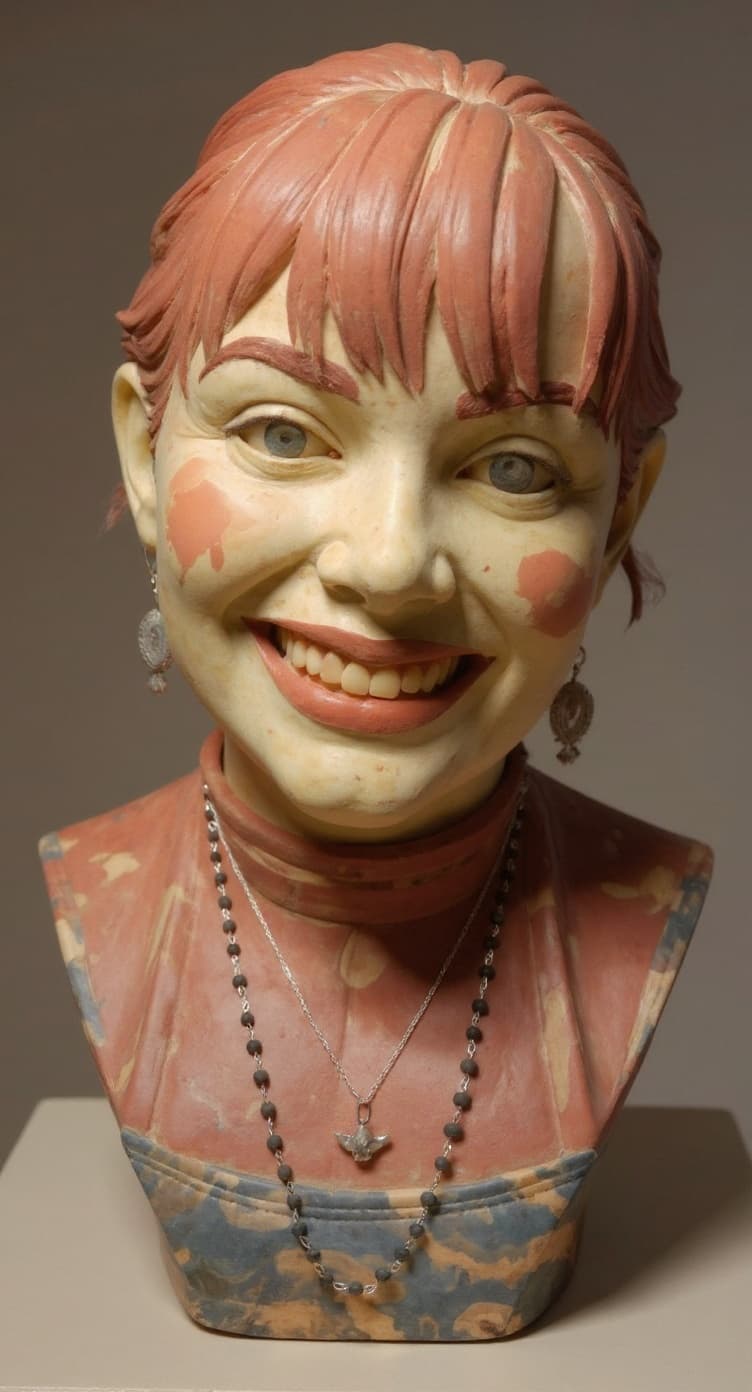 Transform image to sculpture art style