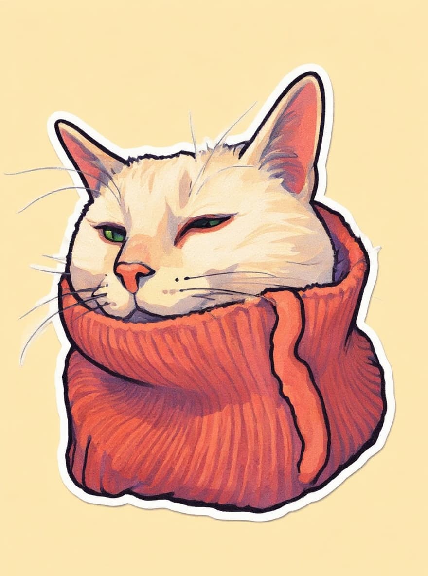 Transform image to cartoon-sticker art style