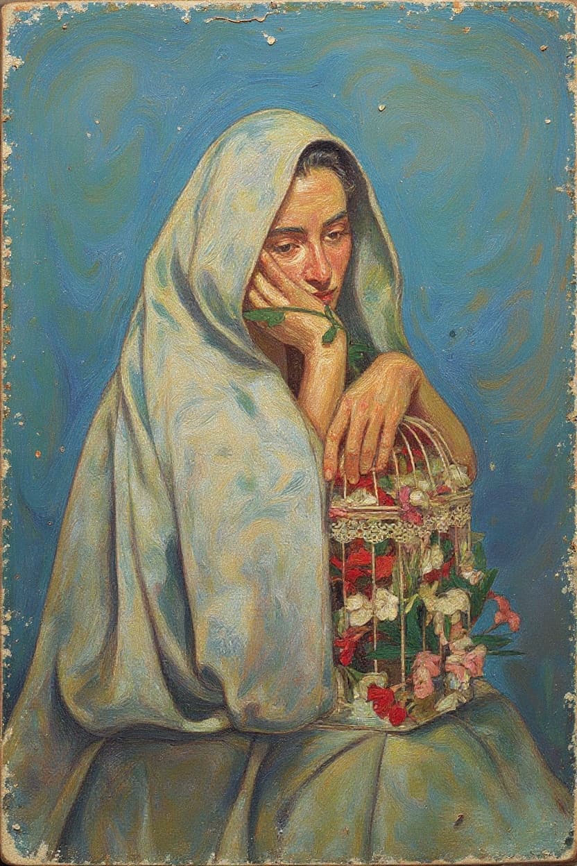 Transform image to vintage art style