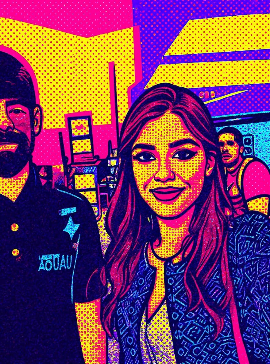 Transform image to pop-art art style