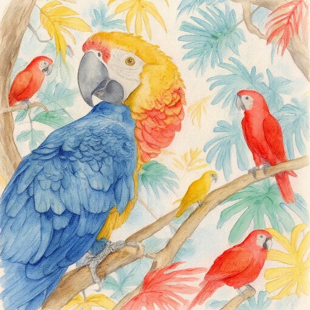 Transform image to watercolor art style