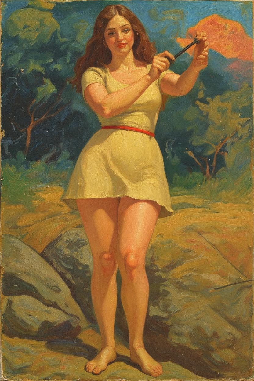 Transform image to vintage art style