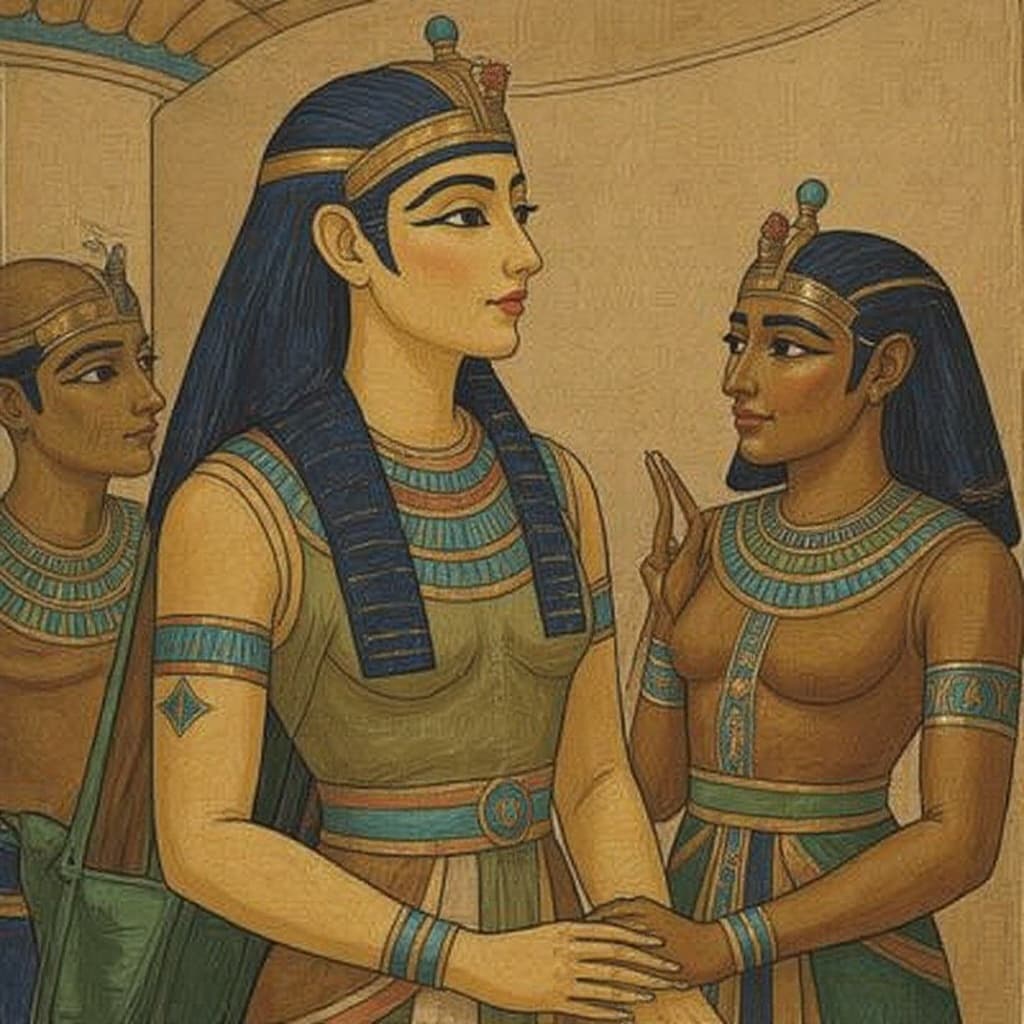Transform image to egyptian art style