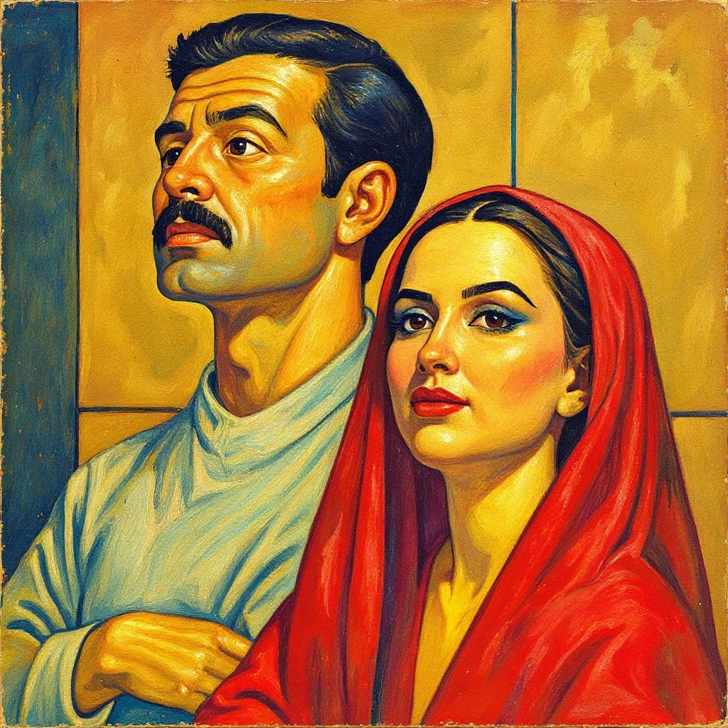 Transform image to vintage art style