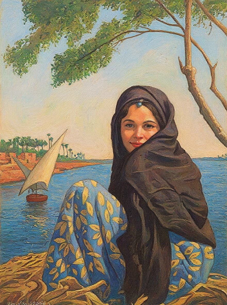Transform image to vintage art style