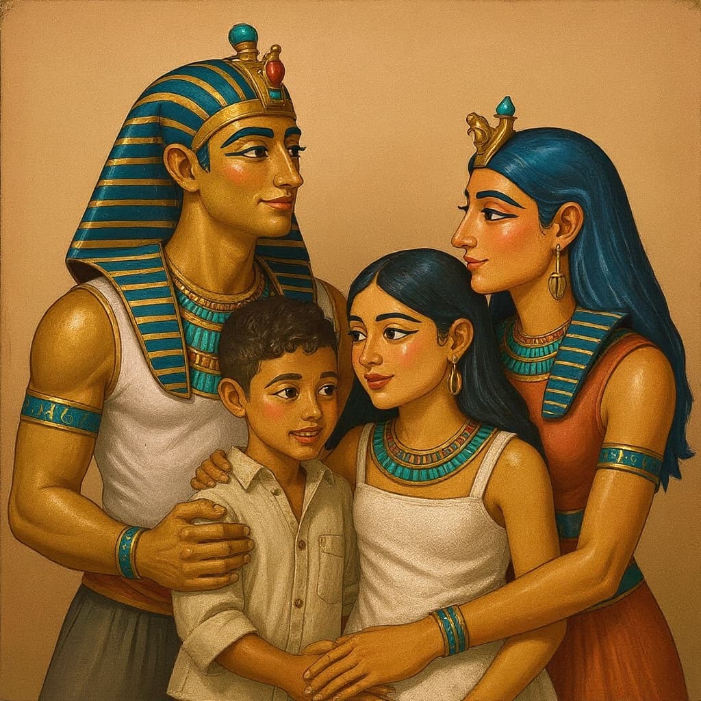 Transform image to egyptian art style