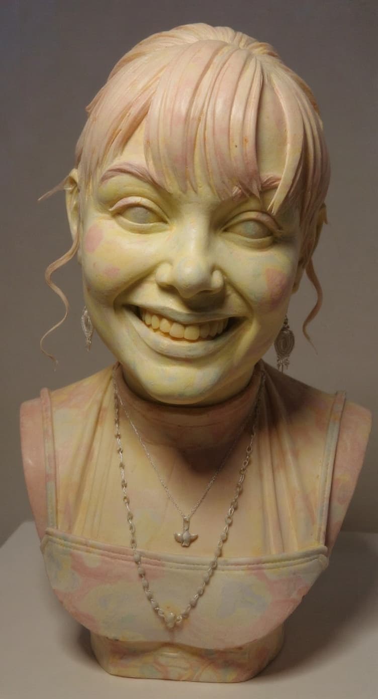 Transform image to sculpture art style