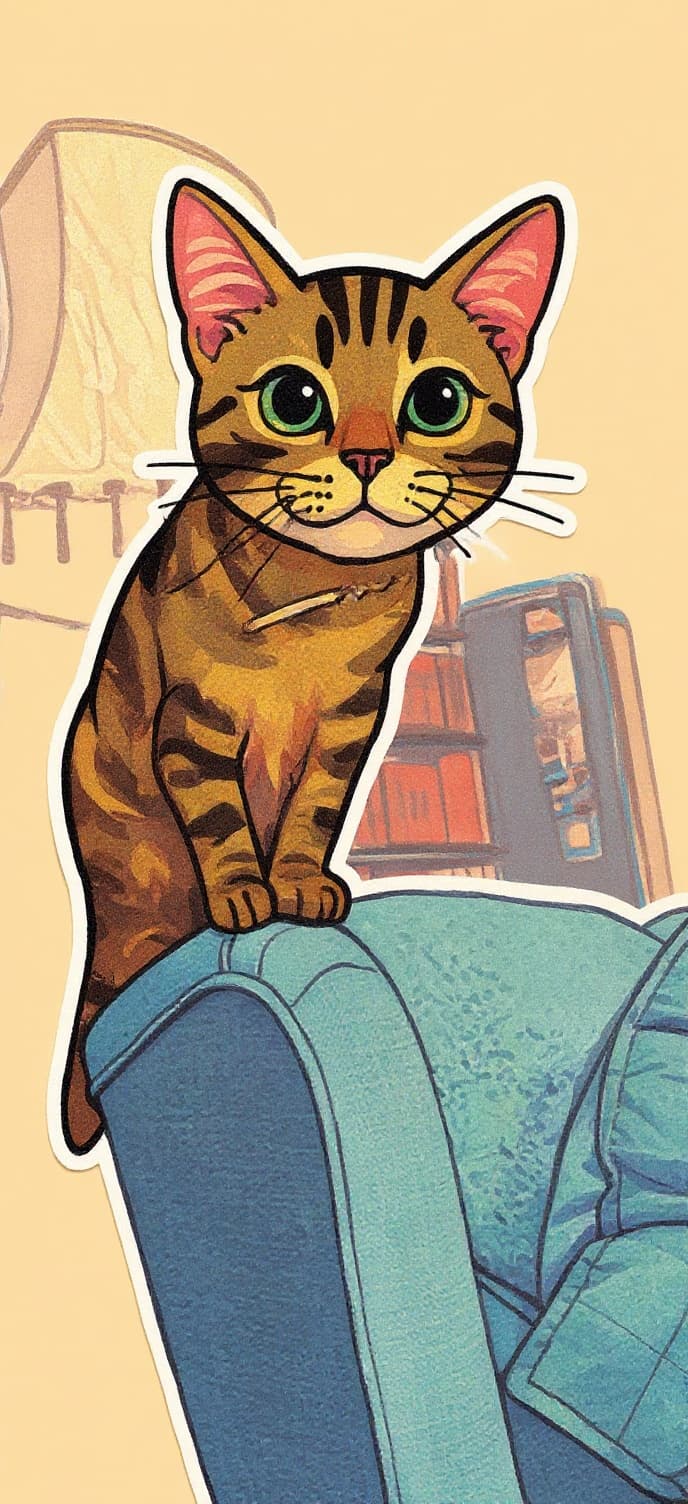 Transform image to cartoon-sticker art style