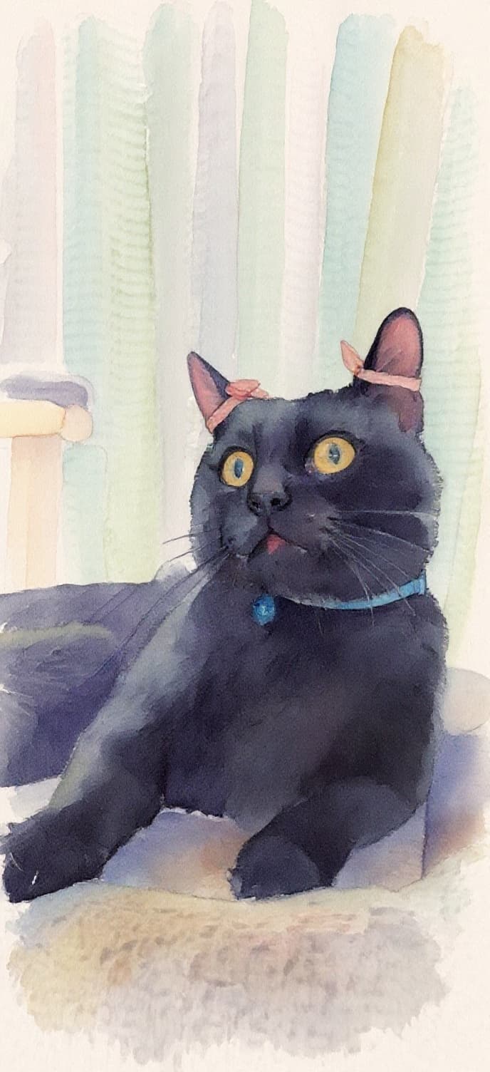 Transform image to watercolor art style