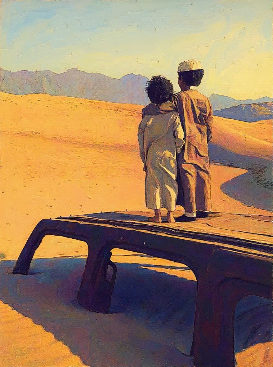 Transform image to vintage art style