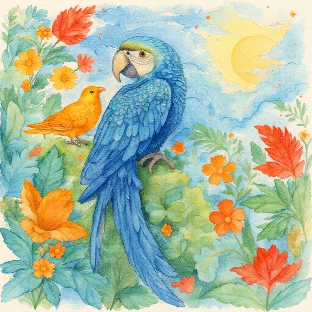 Transform image to watercolor art style