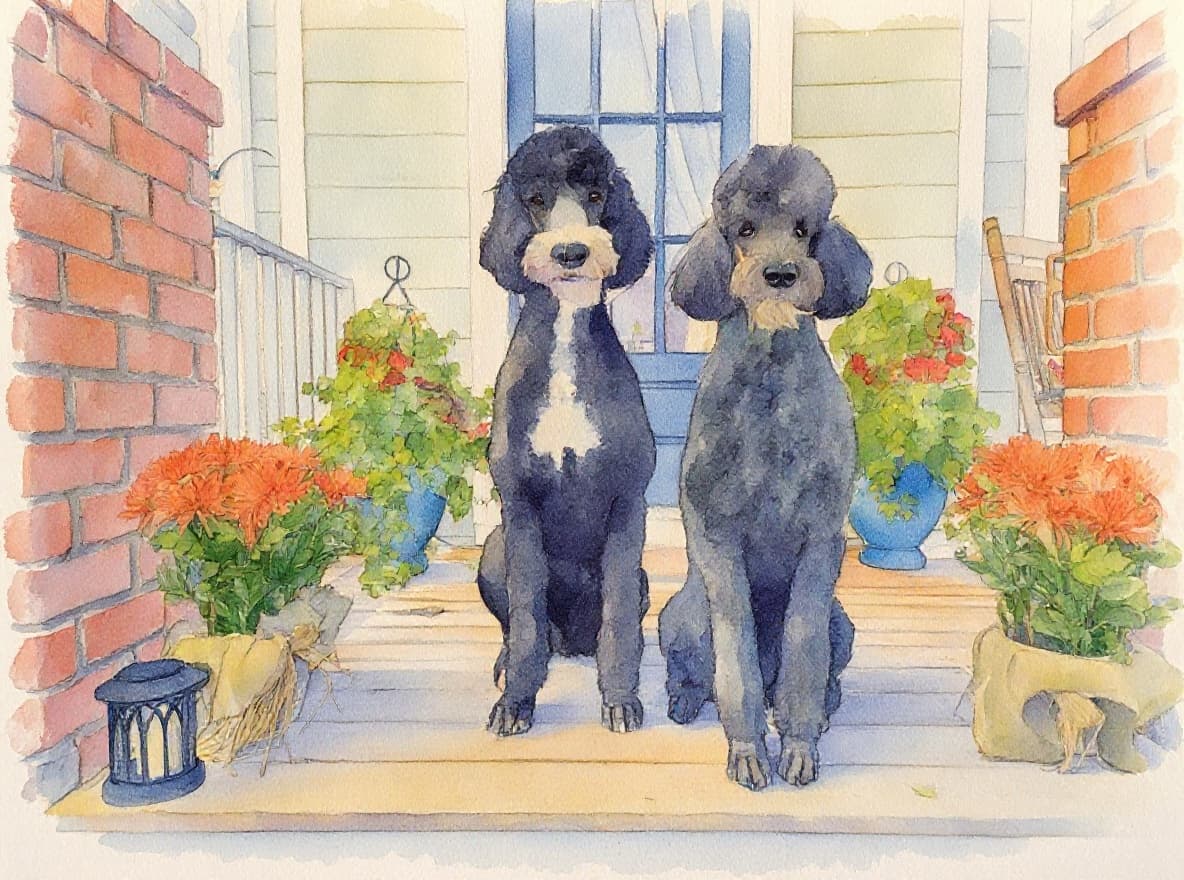 Transform image to watercolor art style