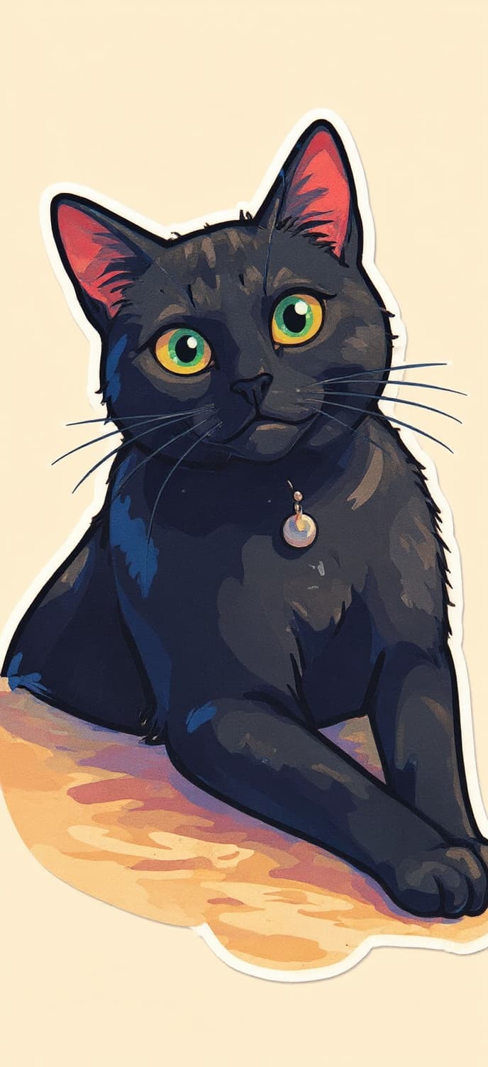 Transform image to cartoon-sticker art style
